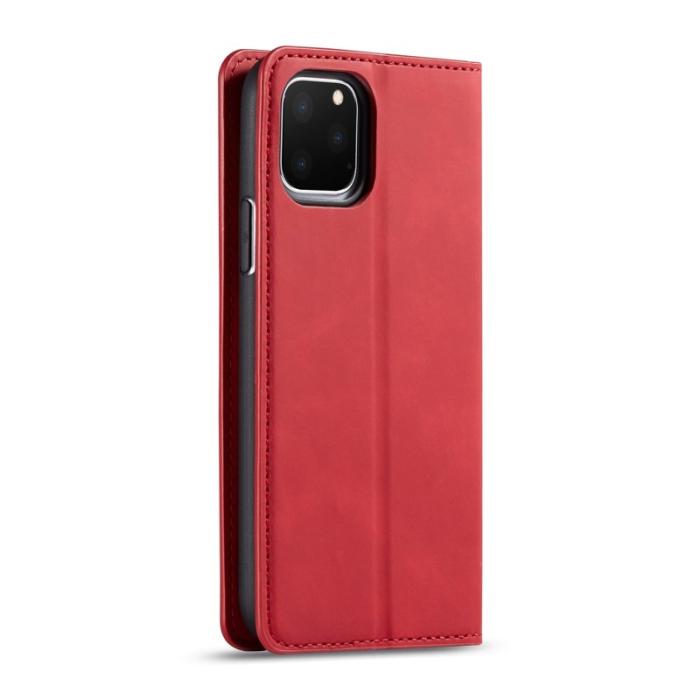 FORWENW - FORWENW Fantasy Series iPhone 11 Pro Fodral Äkta läder - Röd