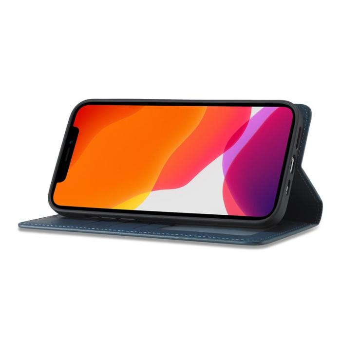 FORWENW - FORWENW Fantasy Series iPhone 12 Pro Max Skal Äkta läder - Blå