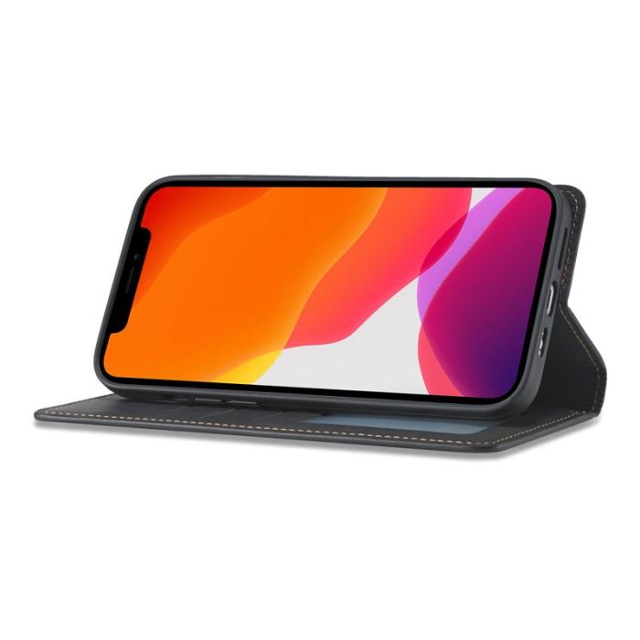 FORWENW - FORWENW Fantasy Series iPhone 12 Pro Max Skal Äkta läder - Svart