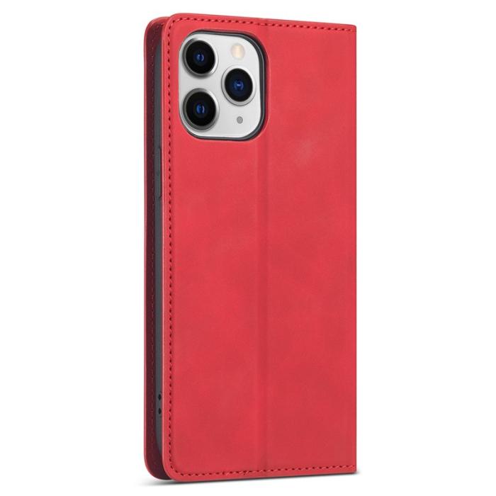 FORWENW - FORWENW Fantasy Series iPhone 13 Pro Max Fodral Äkta läder - Röd