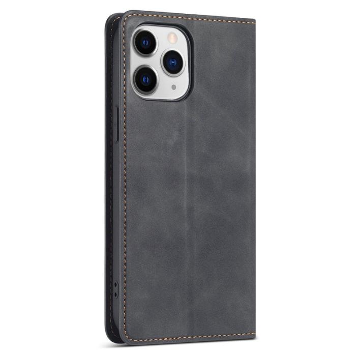 FORWENW - FORWENW Fantasy Series iPhone 13 Skal Äkta läder - Svart