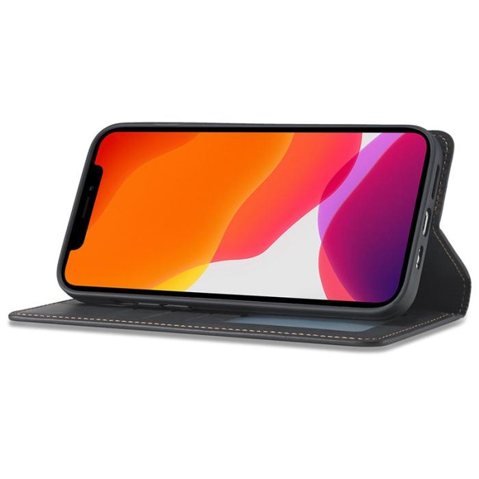 FORWENW - FORWENW Fantasy Series iPhone 13 Skal Äkta läder - Svart