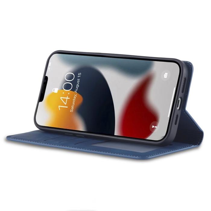 FORWENW - FORWENW Fantasy Series iPhone 15 Fodral Äkta läder - Blå