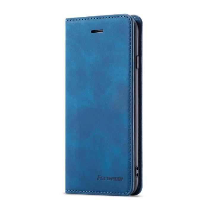 FORWENW - FORWENW Fantasy Series iPhone 6s/6 Fodral Äkta läder - Blå