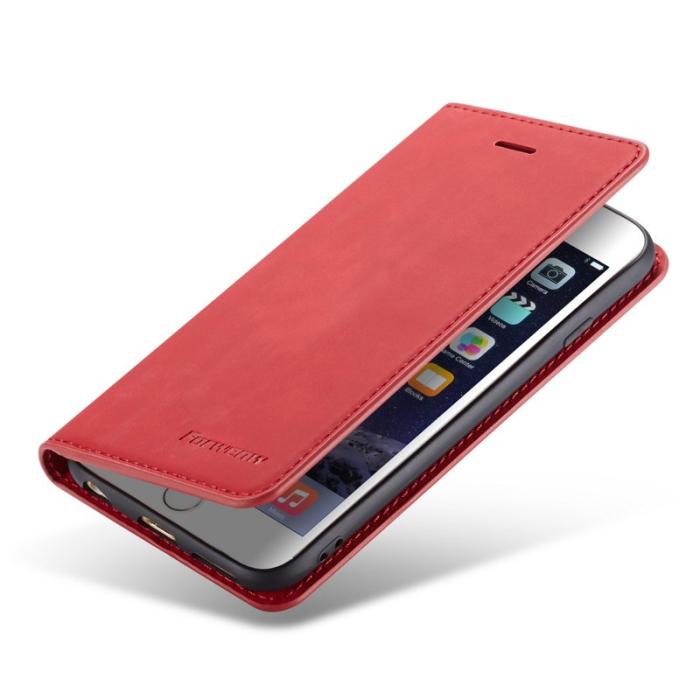 FORWENW - FORWENW Fantasy Series iPhone 6s/6 Skal Äkta läder - Röd