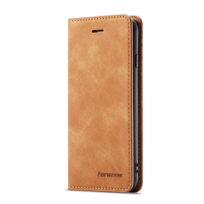 FORWENW - FORWENW Fantasy Series iPhone 6s Plus Fodral Äkta läder - Brun