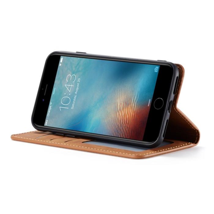 FORWENW - FORWENW Fantasy Series iPhone 7/8/SE Fodral Äkta läder - Brun