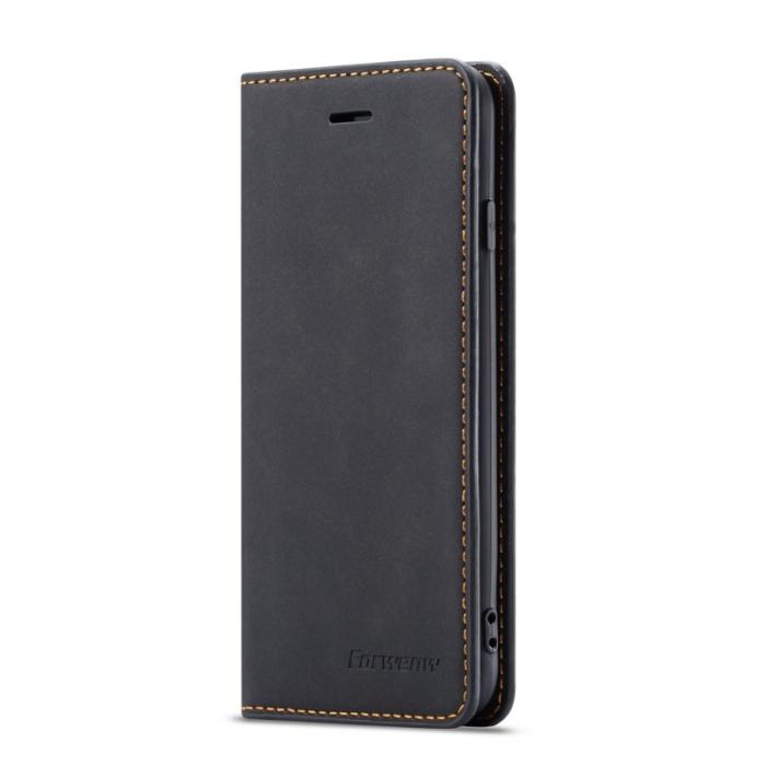 FORWENW - FORWENW Fantasy Series iPhone 7/8/SE Fodral Äkta läder - Svart