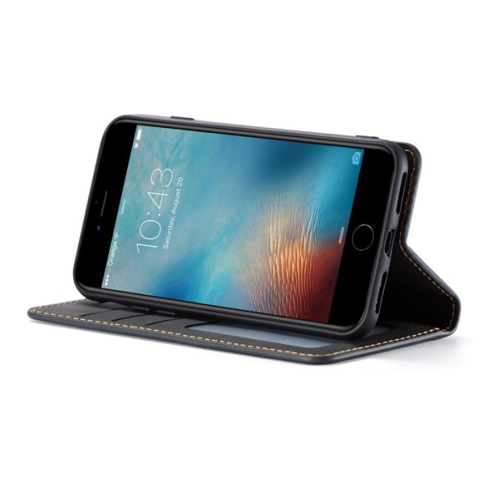 FORWENW - FORWENW Fantasy Series iPhone 7/8/SE Fodral Äkta läder - Svart