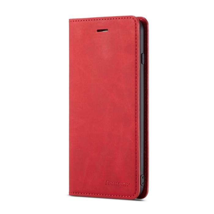 FORWENW - FORWENW Fantasy Series iPhone 8 Plus Fodral Äkta läder - Röd