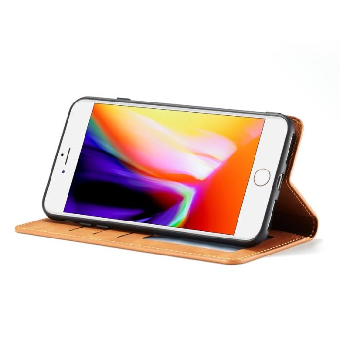 FORWENW - FORWENW Fantasy Series iPhone 8 Plus Skal Äkta läder - Brun