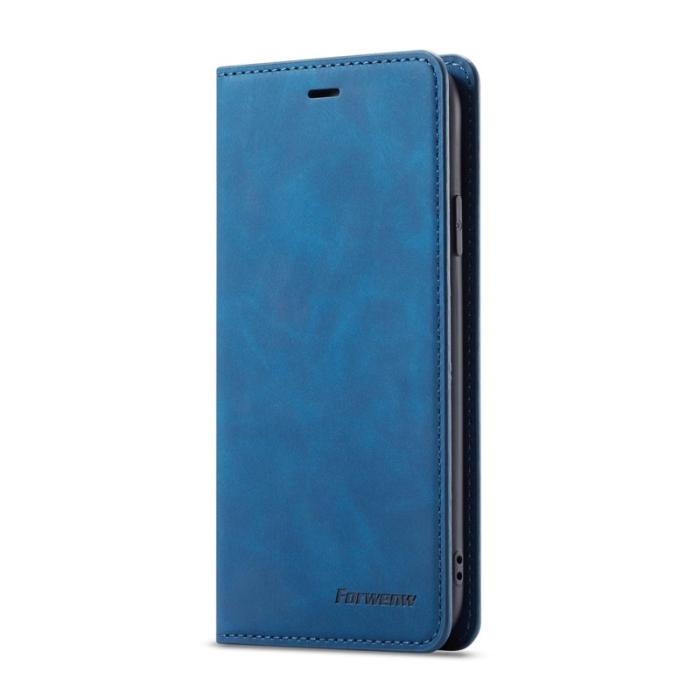 FORWENW - FORWENW Fantasy Series iPhone XR Fodral Äkta läder - Blå