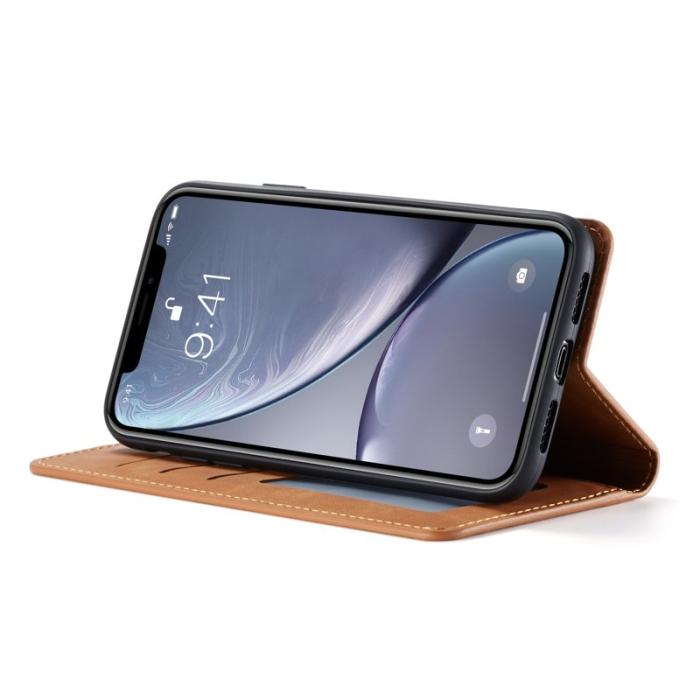 FORWENW - FORWENW Fantasy Series iPhone XR Fodral Äkta läder - Brun
