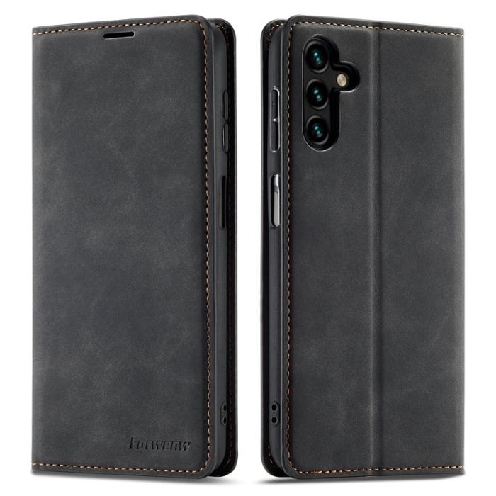 FORWENW - FORWENW Fantasy Series Samsung Galaxy A35 Fodral - PU Läder - Svart