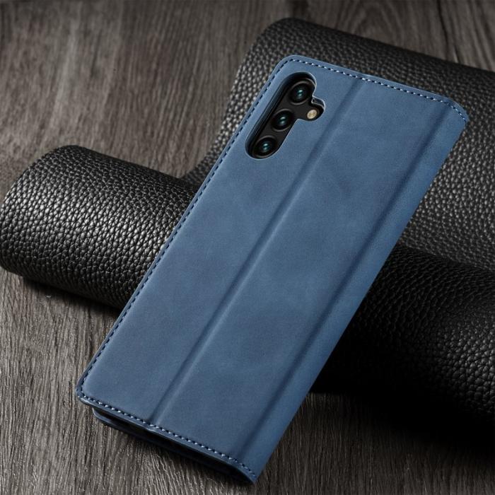 FORWENW - FORWENW Fantasy Series Samsung Galaxy A54 Fodral Äkta läder - Blå