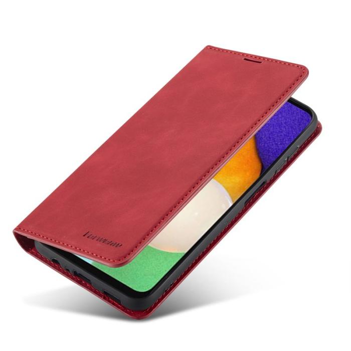 FORWENW - FORWENW Fantasy Series Samsung Galaxy A54 Fodral Äkta läder - Röd
