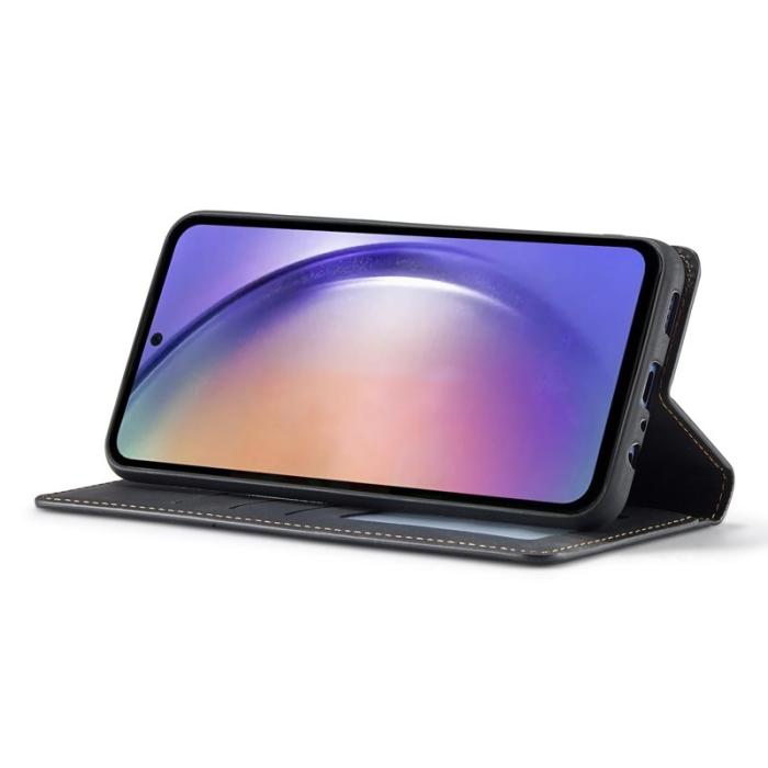 FORWENW - FORWENW Fantasy Series Samsung Galaxy A54 Fodral Äkta läder - Svart