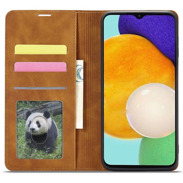 FORWENW - FORWENW Fantasy Series Samsung Galaxy A55 Skal Äkta läder - Brun