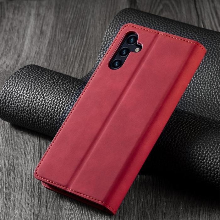 FORWENW - FORWENW Fantasy Series Samsung Galaxy A55 Skal Äkta läder - Röd