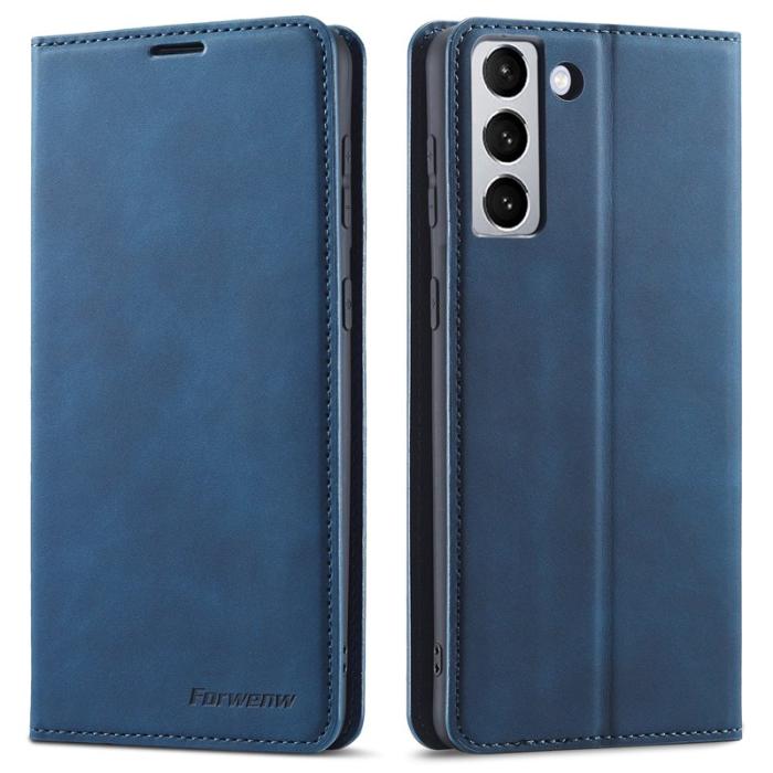 FORWENW - FORWENW Fantasy Series Samsung Galaxy S22+ Fodral - Blå