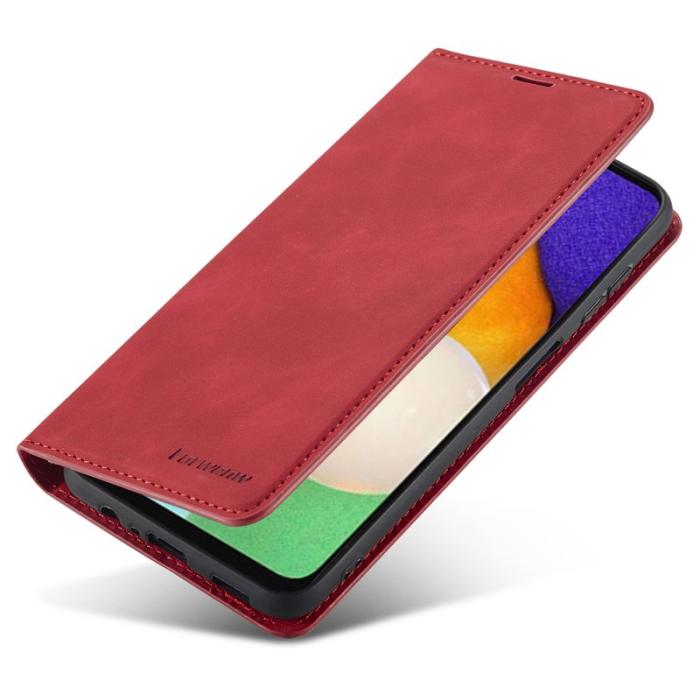 FORWENW - FORWENW Fantasy Series Samsung Galaxy S24+ Fodral Äkta läder - Röd