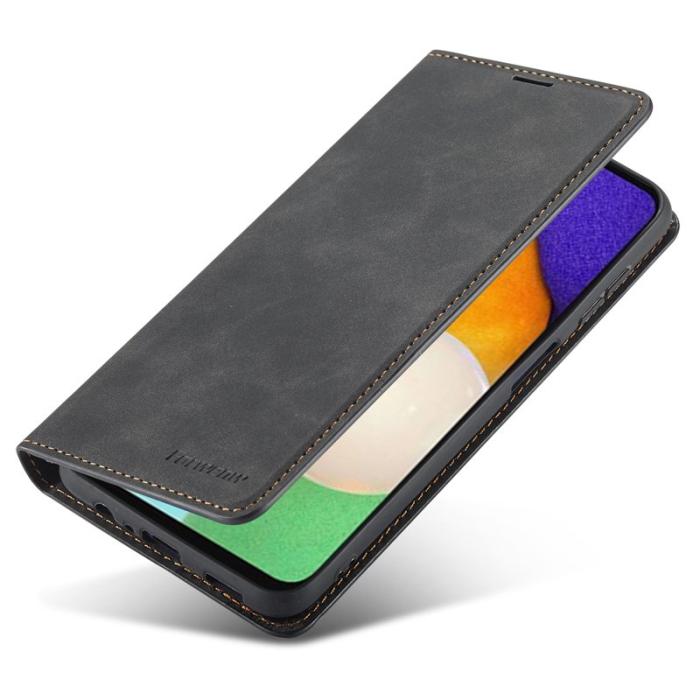 FORWENW - FORWENW Fantasy Series Samsung Galaxy S24+ Fodral Äkta läder - Svart