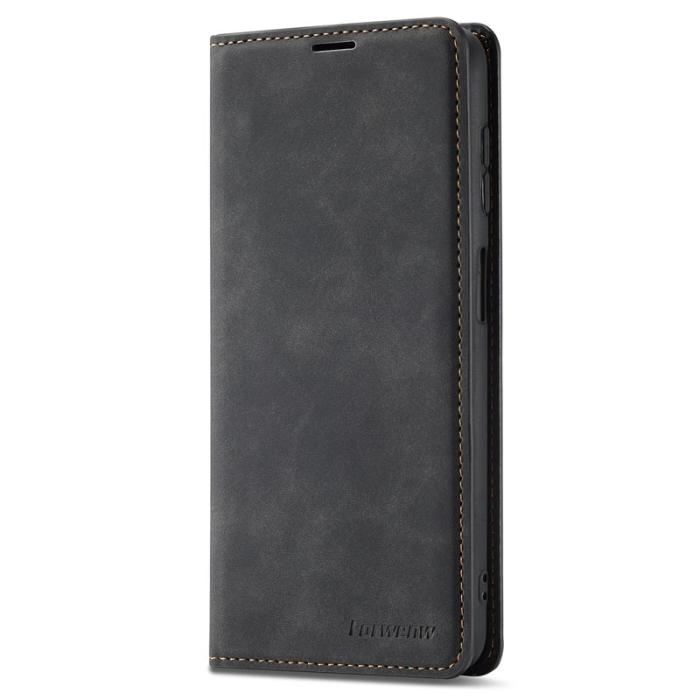 FORWENW - FORWENW Fantasy Series Samsung Galaxy S24+ Fodral Äkta läder - Svart