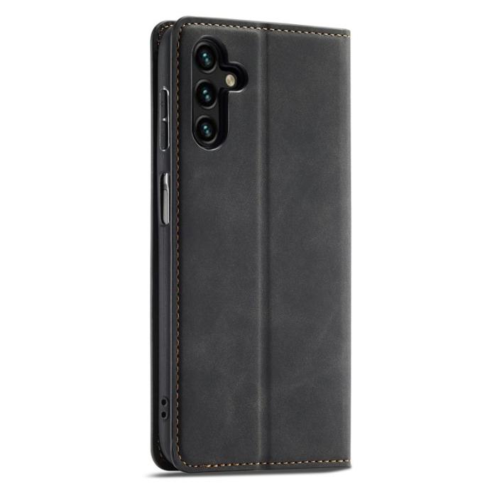 FORWENW - FORWENW Fantasy Series Samsung Galaxy S24+ Fodral Äkta läder - Svart