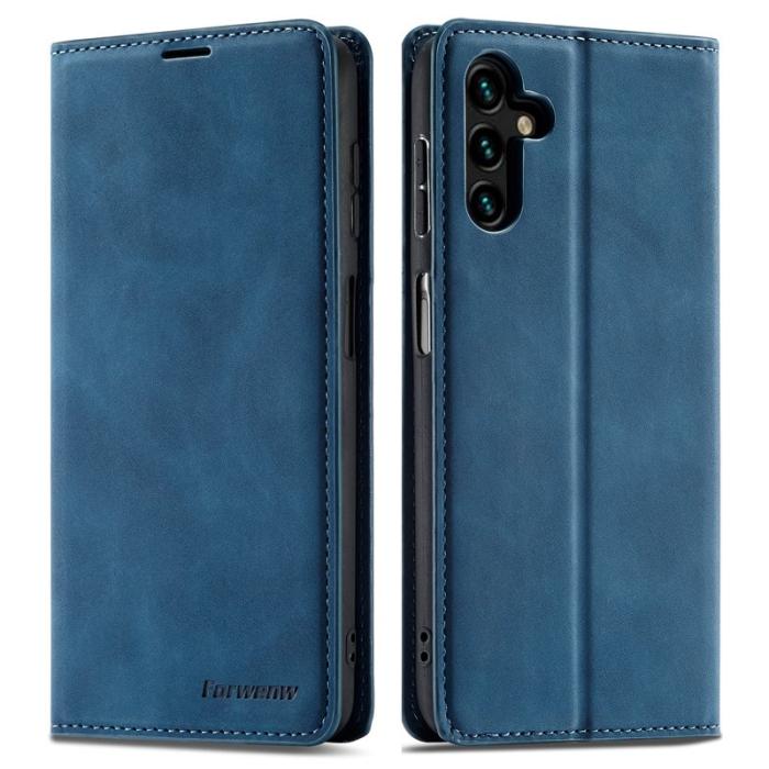 FORWENW - FORWENW Fantasy Series Samsung Galaxy S24 Fodral - Konstläder - Blå