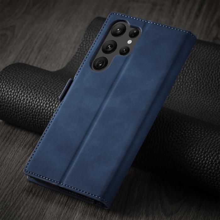FORWENW - FORWENW Fantasy Series Samsung Galaxy S24 Ultra Fodral - Äkta läder - Blå