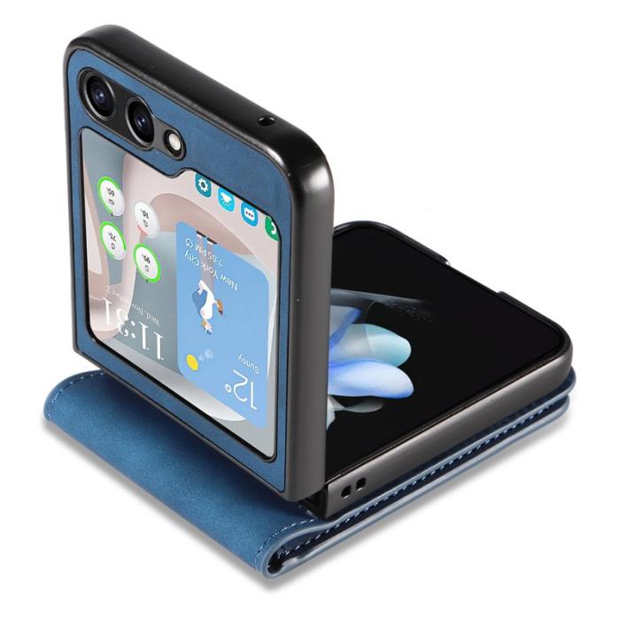 FORWENW - FORWENW Fantasy Series Samsung Galaxy Z Flip5 Fodral - Blå