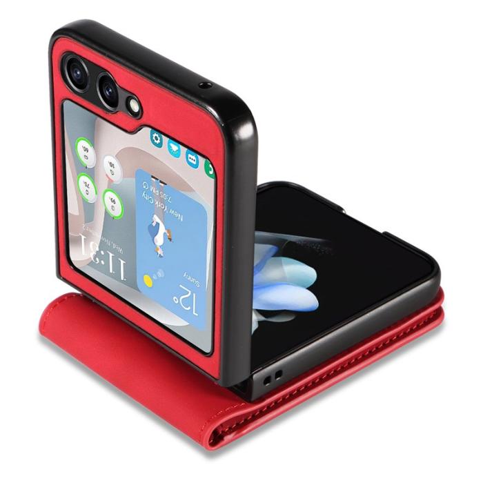 FORWENW - FORWENW Fantasy Series Samsung Galaxy Z Flip5 Fodral - Röd