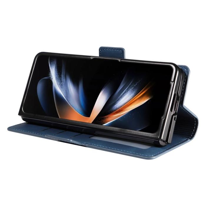 FORWENW - FORWENW Fantasy Series Samsung Galaxy Z Fold5 Fodral - Äkta läder - Blå