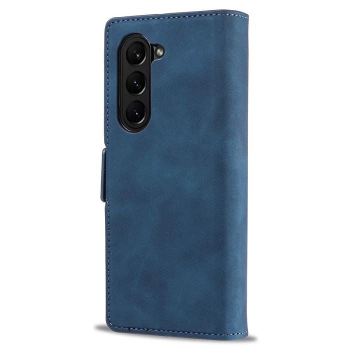 FORWENW - FORWENW Fantasy Series Samsung Galaxy Z Fold5 Fodral - Äkta läder - Blå