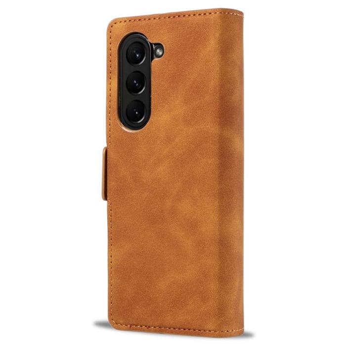 FORWENW - FORWENW Fantasy Series Samsung Galaxy Z Fold5 Plånboksfodral Konstläder - Brun