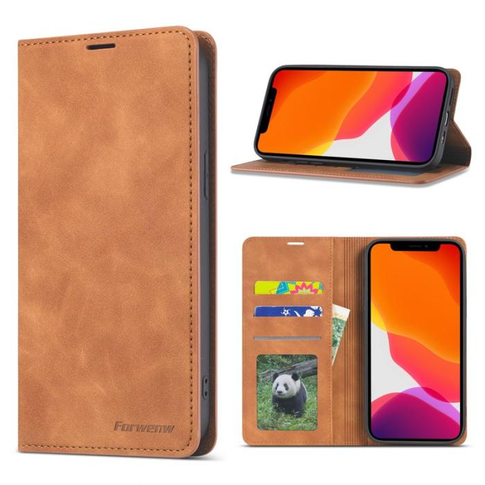 FORWENW - FORWENW Fantasy Series Silky Touch Skal i Äkta läder - Brun