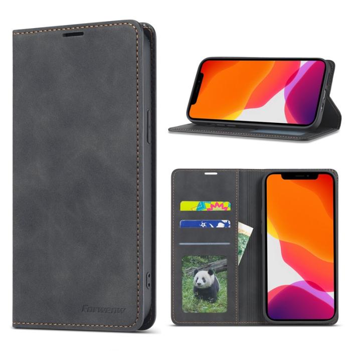 FORWENW - FORWENW Fantasy Series Silky Touch Skal i Äkta läder - Svart