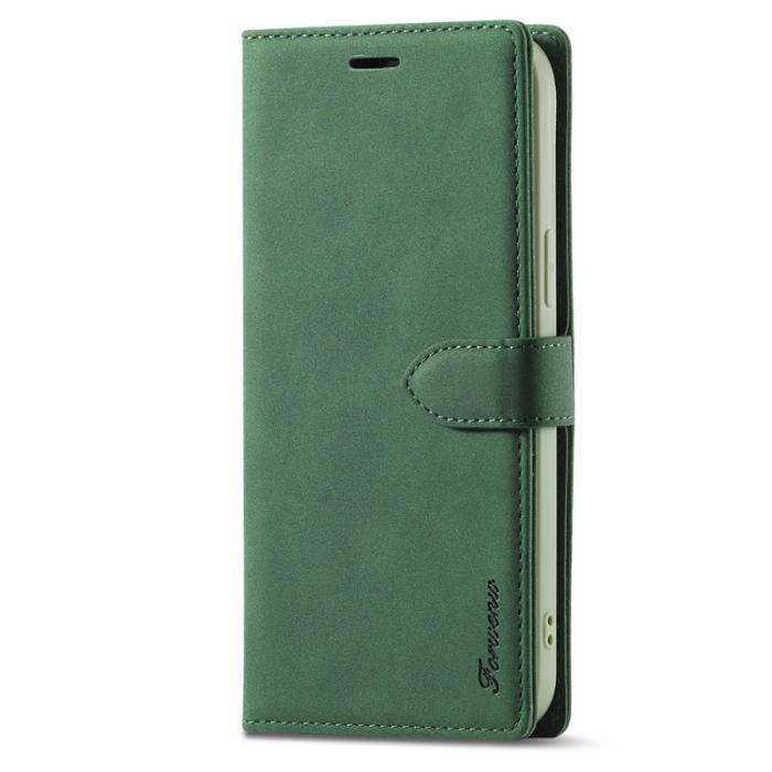 FORWENW - FORWENW iPhone 13 Fodral i Äkta läder - Grön