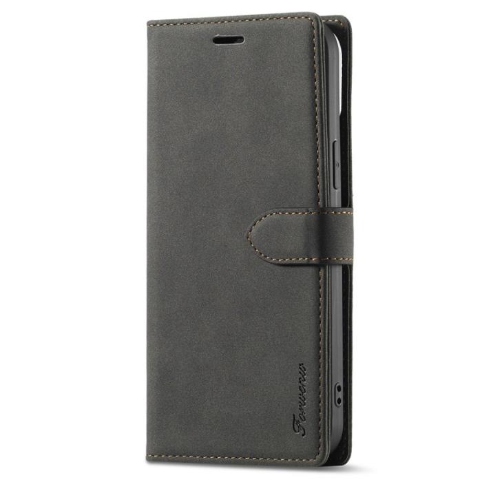 FORWENW - FORWENW iPhone 13 Fodral i Äkta läder - Svart