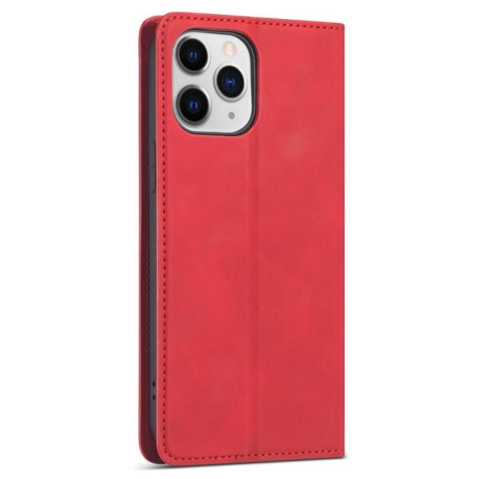 FORWENW - FORWENW iPhone 13 mini Fodral Äkta läder - Röd