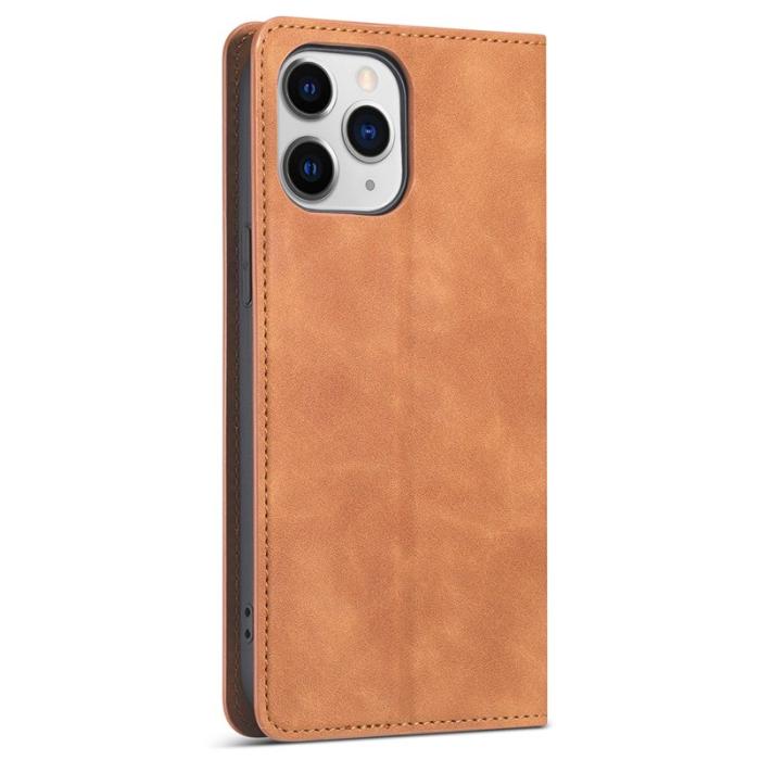 FORWENW - FORWENW iPhone 13 mini Fodral i Äkta läder - Brun