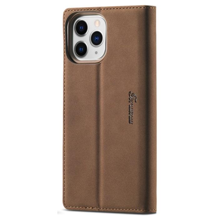 FORWENW - FORWENW iPhone 13 Pro Fodral Äkta läder - Brun