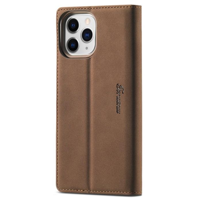 FORWENW - FORWENW iPhone 13 Pro Max Fodral Äkta läder - Brun