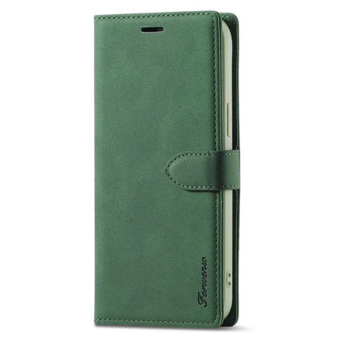 FORWENW - FORWENW iPhone 13 Pro Max Fodral Äkta läder - Grön
