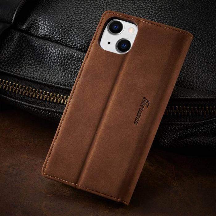 FORWENW - FORWENW iPhone 14 F1 Series Fodral i PU-läder - Brun