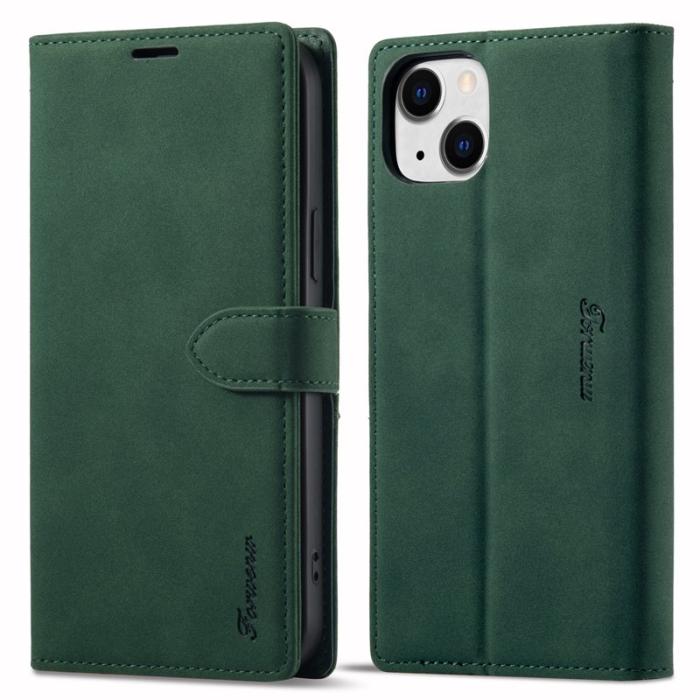 FORWENW - FORWENW iPhone 14 F1 Series Fodral i PU-läder - Grön