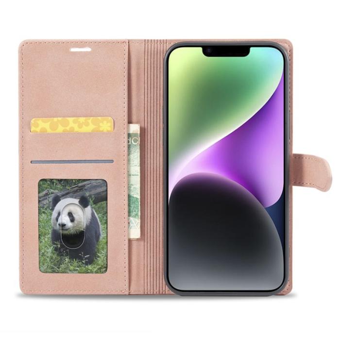 FORWENW - FORWENW iPhone 14 F1 Series Fodral i PU-läder - Roséguld