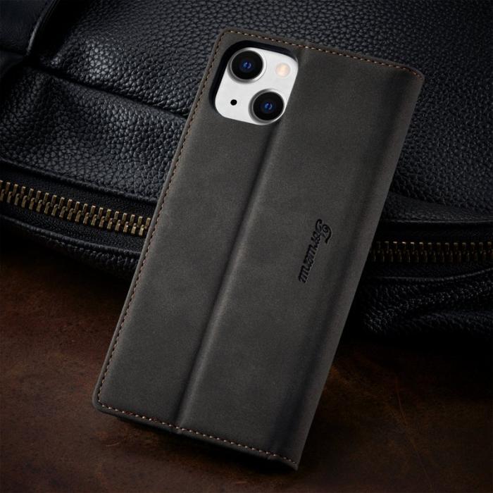 FORWENW - FORWENW iPhone 14 Plus F1 Series Flip Plånboksfodral Konstläder - Svart