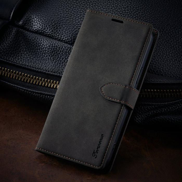 FORWENW - FORWENW iPhone 14 Plus F1 Series Flip Plånboksfodral Konstläder - Svart