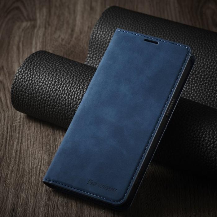 FORWENW - FORWENW iPhone 14 Pro Fodral Äkta läder - Blå